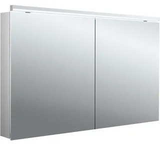 emco flat 2 classic LED-Lichtspiegelschrank mit Aufsatzleuchte, 2 Türen, 1200x711x113mm, 979706505