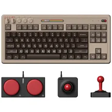 Bild von Retro Mechanical Keyboard C64 Edition, beige, Kailh Box V2 WHITE, USB/Bluetooth, US (RET00423)