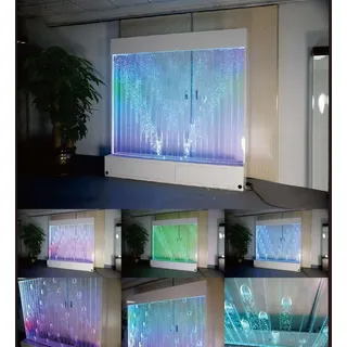 Ausgefallene Ideen Club Wohnzimmer Haus Wasserwand Water Wall Led Trennwand neu - Transparent