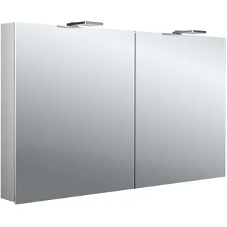 emco flat 2 style LED-Lichtspiegelschrank mit Aufsatzstrahlern, 2 Türen, 1200x711x113mm, 979706305