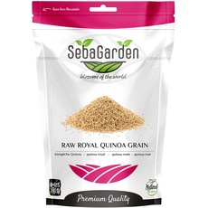 Seba Garden Bio Royal Quinoa, 1 kg (2,2 lb) – 100% Royal Bolivian Vollkorn, glutenfrei, ketofreundlich, Proteinquelle, hoher Ballaststoffgehalt, Eisenquelle, gentechnikfrei