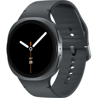 Samsung Galaxy Watch8 BT 44 mm Aluminiumgehäuse grau Kautschukarmband grau M/L