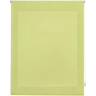 INTERBLIND Premium Rollo, transparent, glatt, 120 x 250 cm (Breite x Höhe) - Stoffmaß 117 x 245 cm - Pistazie - für Fenster