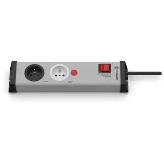 EHMANN Steckdose des Stromverteilers, gleichzeitiger Betrieb von 2 Geräten mit hohem Energieverbrauch auf einem Stromkreis, 3 m Kabel, französische Version