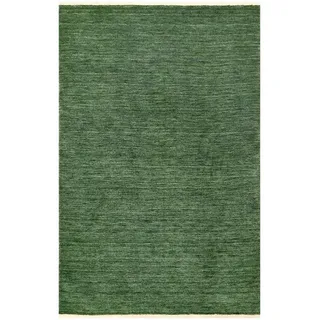 Cazaris Orientteppich , Grün , Textil , Uni , rechteckig , 60x90 cm , Care & Fair, AZO-frei, Handmade in India , für Fußbodenheizung geeignet, in verschiedenen Größen erhältlich, leicht zusammenrollbar , Teppiche und Böden, Teppiche, Orientteppiche