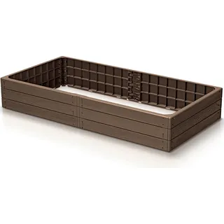 nabbi Kunststoff-Hochbeet IBWR – braun - Braun