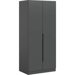 Home Affaire Kleiderschrank Skarde 80 x 180 x 52 cm Grau/Schwarz