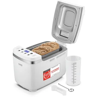 TZS First Austria - Brotbackautomat 850W - Teigmenge 900g und 1350g - 14 Automatikprogramme - Einstellbare Bräunungsgrade, Timer & Warmhaltefunktion - Automatische Abschaltung