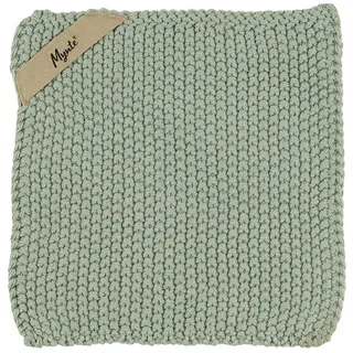 ib laursen Topflappen 'Mynte' in STAUBIG GRÜN gestrickt aus Baumwolle von IB Laursen