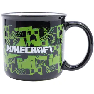 TAZA CERAMICA DESAYUNO 400 ML EN CAJA REGALO MINECRAFT ICONICMONO