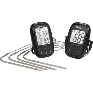 tepro Grillzubehör Funk Grillthermometer Set aus: 1x Mess-, 1x Empfangsgerät, Messbereich bis 300°C