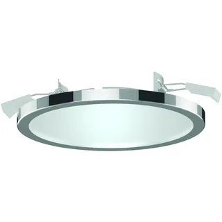 LightMe LED Einbauleuchte 8W Ø 14,7 cm Aqua/Chrom