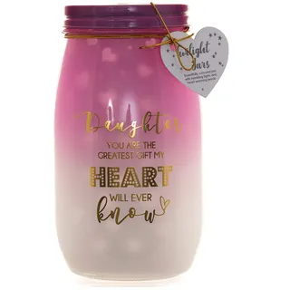 Boxer Gifts LED-Dämmerungsglas mit Aufschrift Daughter You Are The Greatest Gift, bedeutungsvolles Geburtstags- oder Weihnachtsgeschenk