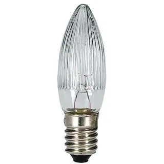 EGB Filament Topkerzen 8-55V 0,2W vollgeriffelt Weihnachtskerzen Set - perfekt als Weihnachtsbaumkerzen, Schwibbogen Beleuchtung und Weihnachtsdeko Kerzen, 3er Blister