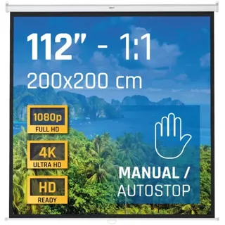 Iggual Monitos 4:3 200x200 Cm 112 ́ ́ Projektionsfläche - White