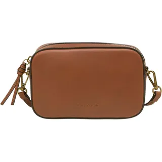 Marc O'Polo Leder Umhängetasche Liana Crossbody Bag Dark Cognac braun - Braun