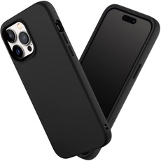 RhinoShield Case kompatibel mit [iPhone 14 Pro Max] | SolidSuit - Stoßdämpfende & schlanke Schutzhülle mit Premium Finish - 3.5 Meter Fallschutz - Klassik Schwarz