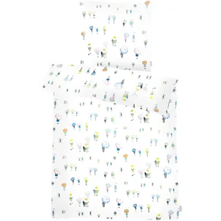 APELT Bettwäsche »Nicky Gots« 2 Stk. tlg. Bio-Baumwolle, Pflegeliecht blau