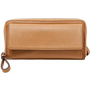 ESPRIT Geldbörse Victoria Zip Clutch Camel hellbraun - Hellbraun