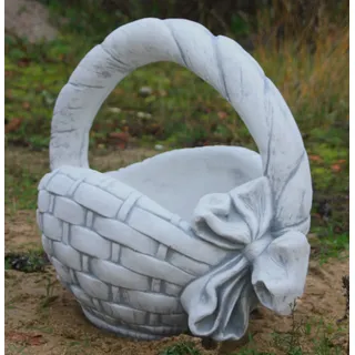 PFLANZKORB FIGUR STEINGUSS NEU FROSTFEST GARTEN & TEICH BLUMENTOPF PO-242
