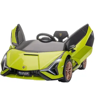Homcom Kinder Elektroauto, 12V Elektrisch Kinderfahrzeug mit 2,4G-Fernbedienung Grün , Metall , 62x40x108 cm , unisex , Freizeit & Co, Gartenspielzeug, Kinder-Elektrofahrzeuge