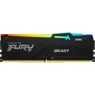FURY Beast DDR5 5600MT/s RGB 16GB Modul (1x16GB) CL36 Schwarz KF556C36BBA-16