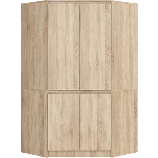 Akord Eckschrank 4-türig 100 x 180 x 50 cm Sonoma-Eiche