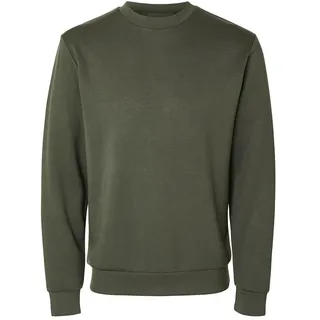 Selected Homme Herren Slhemanuel Soft Crew Neck Noos Sweatshirt, Forest Night, M EU