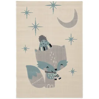 Primaflor Primaflor-Ideen in Textil Kinderteppich »COCOON - Sternenfuchs« rechteckig 6 mm Höhe Kurzflor, Motiv Fuchs,