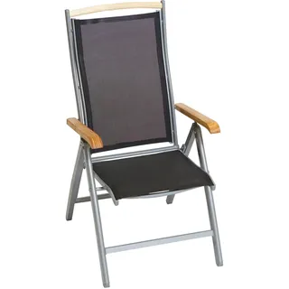 Merxx Siena Gartenstuhl 60 x 73 x 111 cm schwarz klappbar