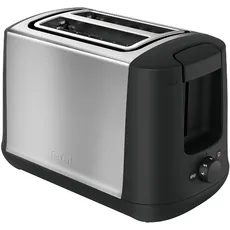 Tefal TT340830 toaster 2 slice(s) Black, Stainless steel, Toaster, Grau, Schwarz