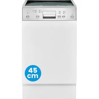 Bomann GSPE 7422 TI Geschirrspüler (teilintegriert, 450 mm, Weiß)