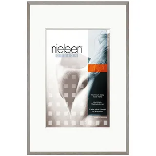 Nielsen Bilderrahmen , Grau , Metall , rechteckig , 30x40 cm , Bilder & Rahmen, Bilderrahmen, Bilderrahmen & Fotorahmen
