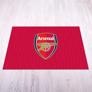 Licensed Décor Arsenal FC Matte – klein (70 cm (B) x 100 cm (H) – Farbwappen auf aufhellender Textur