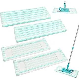 Set aus 4 austauschbaren Teppichsaugern Geeignet für die Leifheit Profi XL Micro Duo, Rückenfreundliche Teppichsauger, Mikrofasertuchsauger