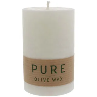 PURE Olive Wax Kerze - Natural 90x60 - Naturbelassen, Grau, Rot