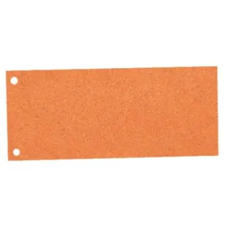 Esselte Trennstreifen aus Karton, 1/3 A4, 100 Stück, Überbreite, orange, 100% recyceltes Papier, 20999