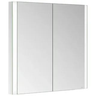 KEUCO SOMARIS Spiegelschrank Wandeinbau 2-türig, mit Spiegelheizung, 800mm, 14512002101, Farbe: Verspiegelt