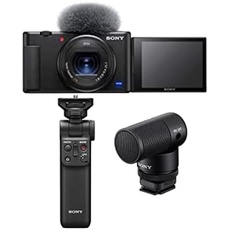 Sony Alpha 7C Spiegellose E-Mount Vollformat-Digitalkamera ILCE-7C (24,2 MP, 7,5cm (3 Zoll) Touch-Display, Echtzeit-AF) Nur Body - Silber/Schwarz + SEL40F25G + Handgriff