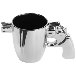 Out of the Blue Steingut-Becher 0,3 l Silber