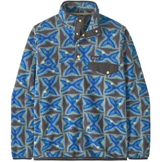 Patagonia Lightweight Synch Snap-T P/O Herren Fleecepullover blau/grau