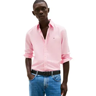 Tommy Hilfiger Herren, Hemd Flex Poplin Solid Regular Fit, rosa (classic pink), L,