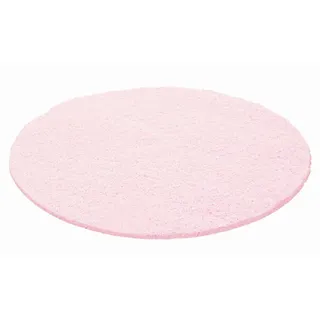 Novel Hochflorteppich , Rosa , Textil , Uni , rund , Oeko-Tex® Standard 100 , pflegeleicht , Teppiche und Böden, Teppiche, Hochflorteppiche & Shaggys