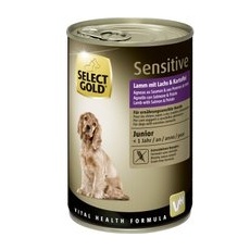 SELECT GOLD Sensitive Junior Lamm mit Lachs & Kartoffel 24x400 g