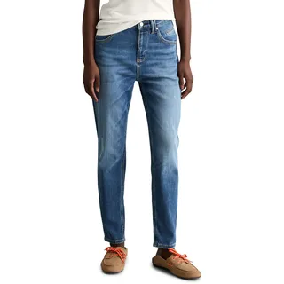 Marc O'Polo Denim Damen, Jeanshose mit Stretch-Anteil Boyfriend made of blended organic cotton (B41921012097) Blue