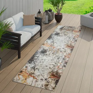 TT Home In- & Outdoor-Teppich, Kurzflor Für Balkon Und Terrasse, Vintage-Design, In Bunt Größe 60x100 cm - Bunt