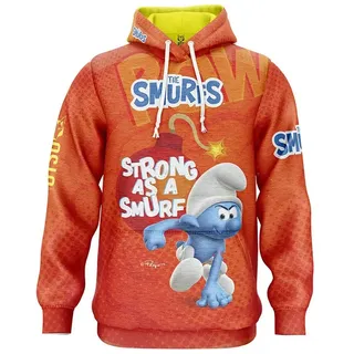 Otso Smurfs Strong Kapuzenpullover - Orange - XS