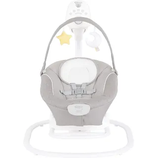 Graco SoftSway™ 2 in 1, elektrische Babyschaukel und Wippe, Starlight | ab Geburt bis ca. 9 Monate (9 kg), sanft und leise, abnehmbare Sitzeinheit, 10 Musikvarianten und 5 Naturgeräusche