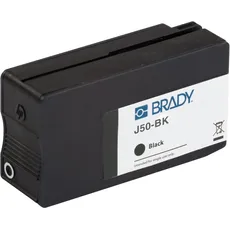 Brady J50-BK - Tinte auf Pigmentbasis - Schwarz - Brady - BradyJet J5000 - 101,6 (BK), Druckerpatrone