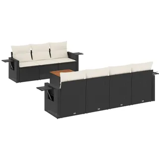 VidaXL 3224467, Cremefarben, Rattan, Stahl, Akazienholz, 110 kg, Erwachsene & Kinder, 550 mm, 550 mm - Creme